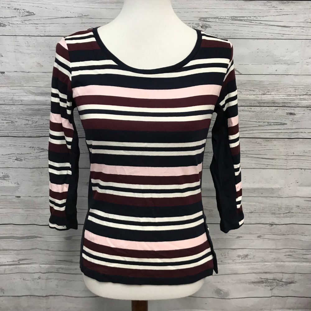 NEW Tommy Hilfiger Womens Striped Sweater XS